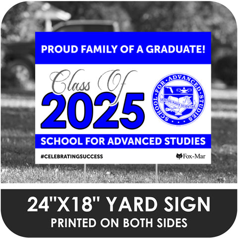 SAS School Logo Yard Sign - Classic Design