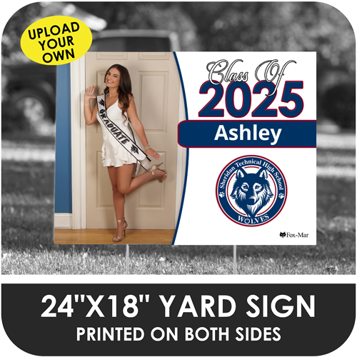 Sheridan Technical High: Custom Photo & Name Yard Sign - Classic Design