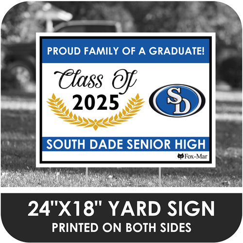 South Dade School Logo Yard Sign - Modern Design