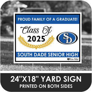 South Dade School Logo Yard Sign - Modern Design