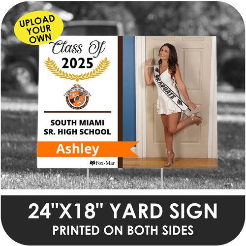 South Miami Senior High: Custom Photo & Name Yard Sign - Modern Design