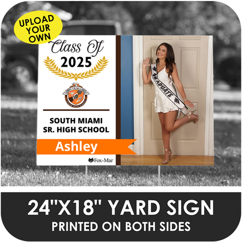 South Miami Senior High: Custom Photo & Name Yard Sign - Modern Design