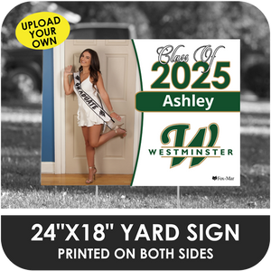 Westminster Christian: Custom Photo & Name Yard Sign - Classic Design