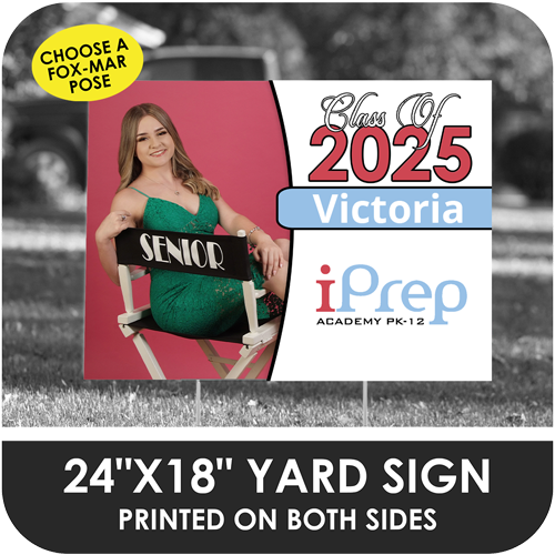 iPrep Academy: Fox-Mar Pose Yard Sign - Classic Design