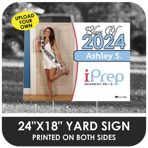 iPrep Academy: Custom Photo & Name Yard Sign - Classic Design