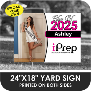iPrep Academy - North: Custom Photo & Name Yard Sign - Classic Design