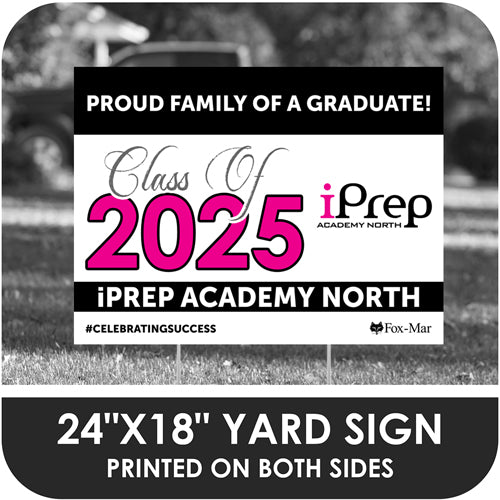 iPrep Academy - North School Logo Yard Sign - Classic Design